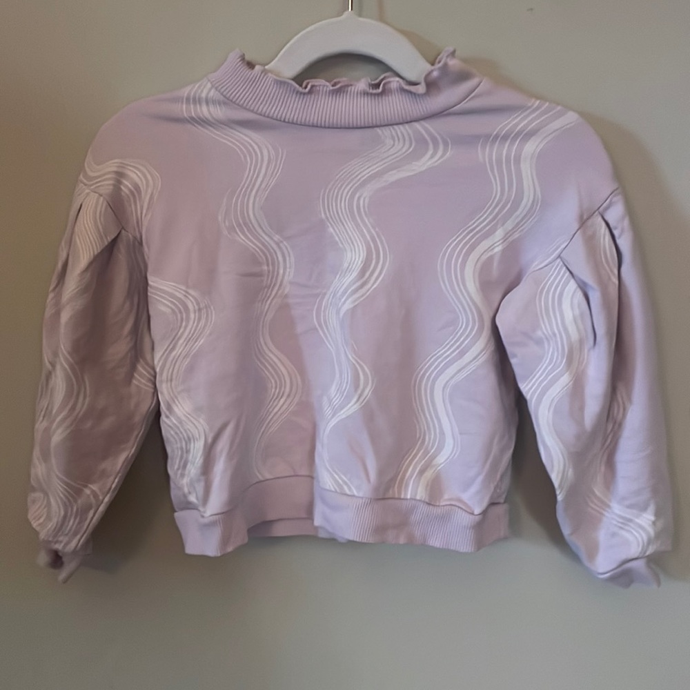 Open Edit Mock Neck Sweatshirt